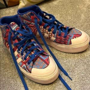 adidas Women's Sneakers in Blue and Red